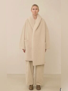 Lauren Manoogian Capote Coat / shawl coat antique melange